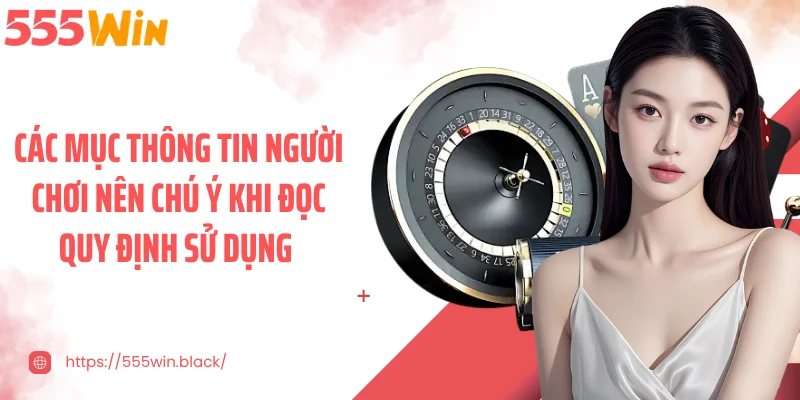 Các mục thông tin người chơi nên chú ý khi đọc quy định sử dụng